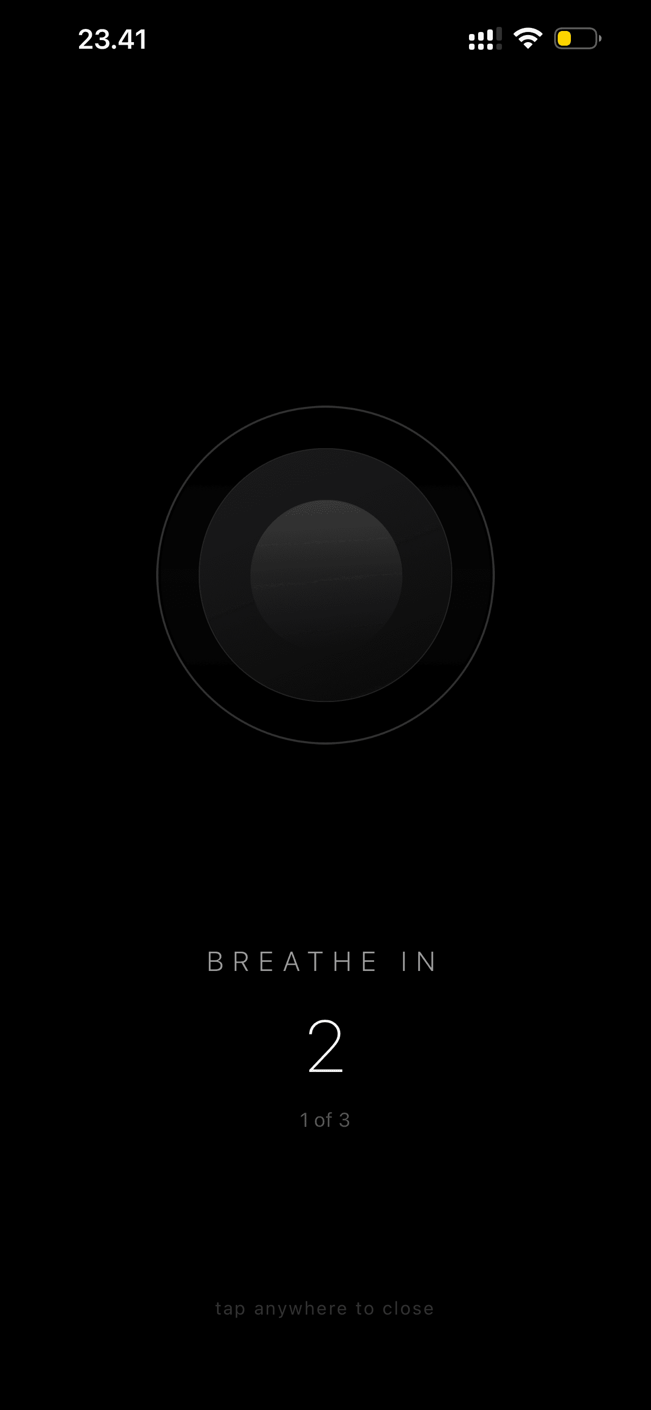 Breathing screen